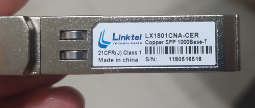 Lote Transceiver Sfp Fast Giga Fibra Transceptores Ethernet