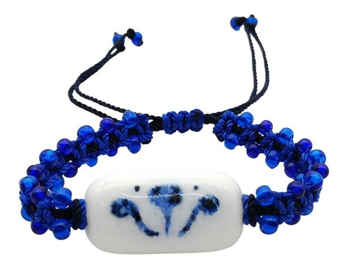 Imagen 2 de 3 de Pulsera Tejida Chaquiron Estilo Talavera