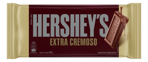 Chocolate ao Leite Extracremoso Hershey's  pacote 92 g