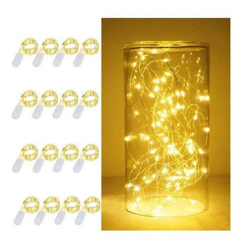 Mini Luces Led Decorativas P/ Botellas Navidad Amor Alambre 