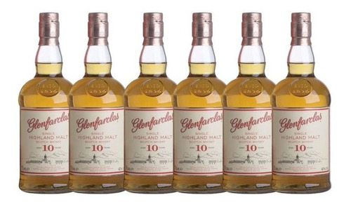 6 X Whisky Glenfarclas 10 Años Single Malt Escoces