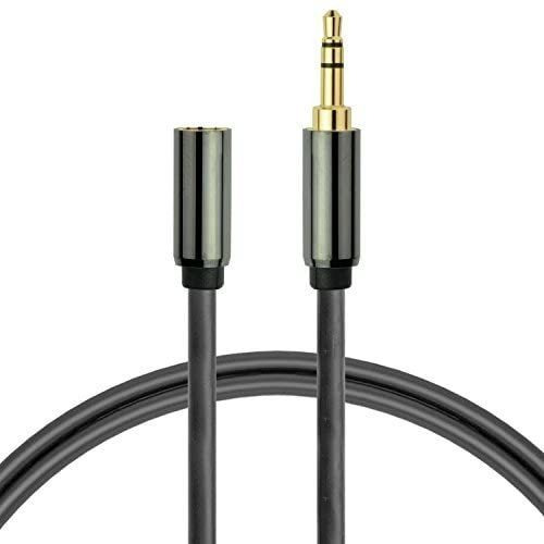 Cable De Extension Audio Estereo M/f 3,5 Mm | Negro, 7,62 M