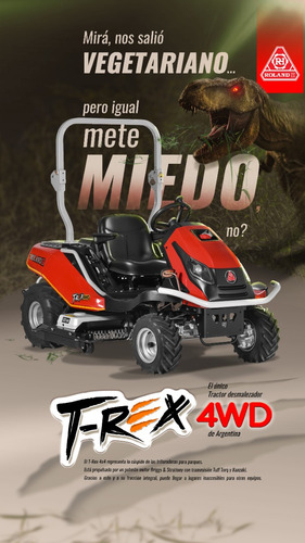 Mini Tractor Corta Malezas Roland H T-rex 4wd 23hp
