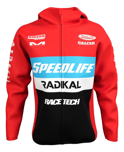 Campera Rompeviento Radikal Racing Moto Casual Urbano