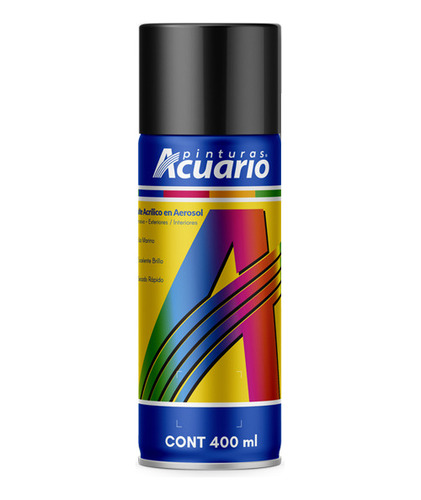 Pintura En Aerosol Color Gris Acero 400 Ml Acuario
