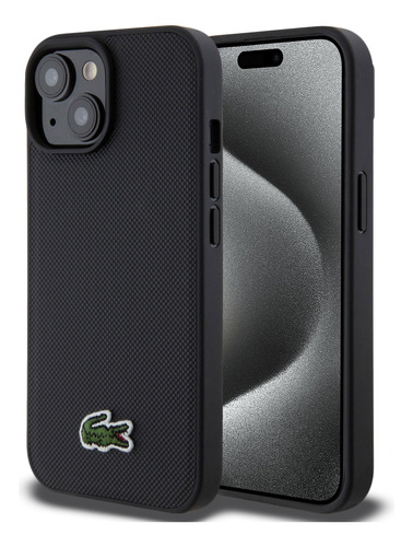 Funda Lacoste Logo Bordado Con Magsafe Para iPhone 15