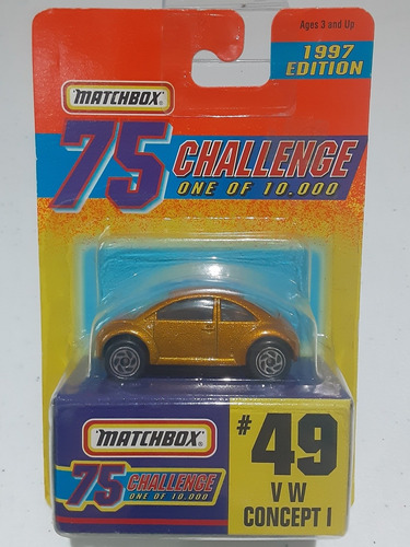 Matchbox 75 Challenge 49 Vw Concept 1 1/64 1996