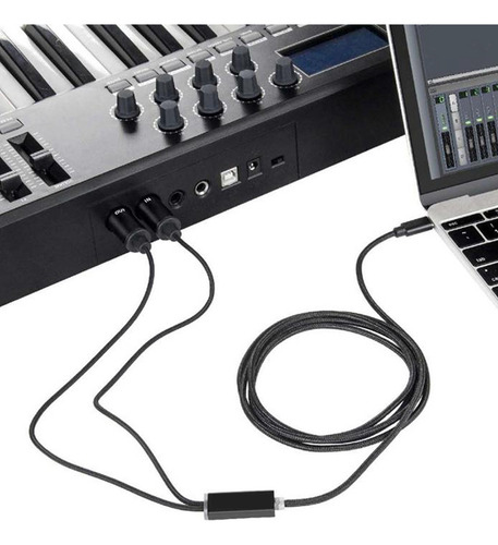 Cable Midi A Usb C Tipo C Convertidor Midi Usb Con Indicador