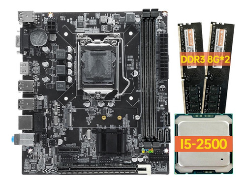 Mougol Motherboard Kit H61+intel I5-2500 Cpu+16gb Ddr3 Ram
