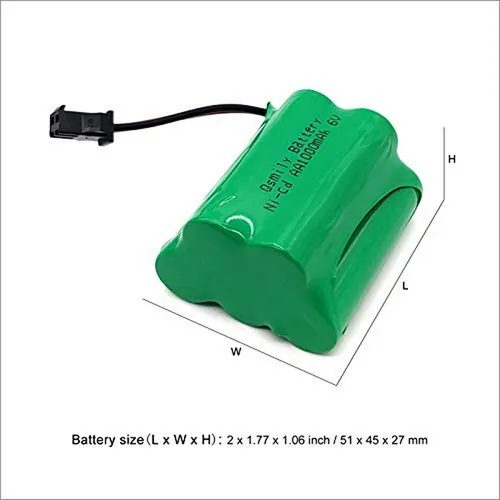 Batería Recargable 6v Ni-cd ® Con Conector Sm