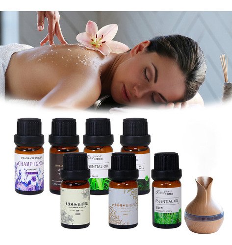 Pack 7 Esencias Aromáticas Para Difusor Slim Company Aceite Para Aromaterapia Diferentes Aromas Naturales 10ml C/u