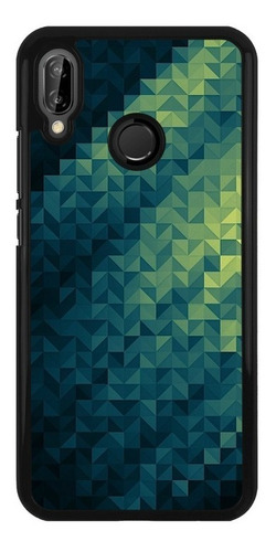 Funda Protector Para Huawei Figuras Diseño Verde Arte