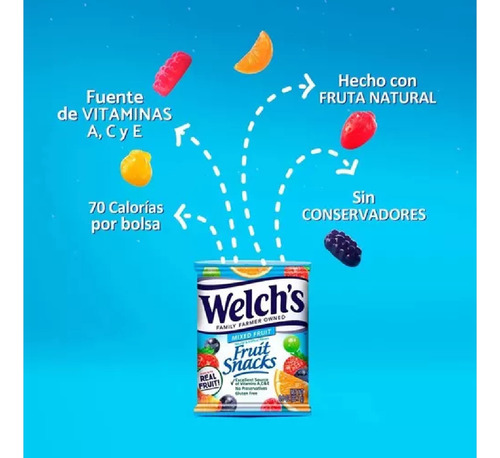 Gomitas De Frutas Dulces Botana Saludable Snack Lonche 66pzs