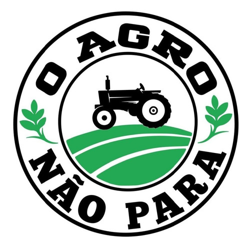 Adesivo Agro - O Agro Não Para 26x26cm