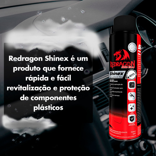Kit Limpeza Automotiva Lavagem A Seco Profissional Redragon