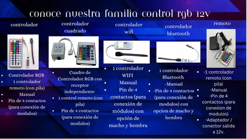 Conector 12v D Controlador Bluetooth Rgb D Módulo / Tira Led