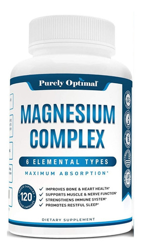 Magnesio Complejo - 120 Veg Caps - - Unidad a $2808