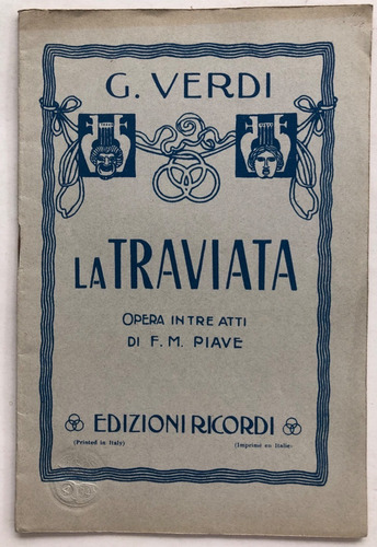 La Traviata F.m Piave G. Verdi Riccordi