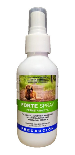 Forte Spray Antipulgas Y Garrapatas P/ Perro 120ml Mederilab