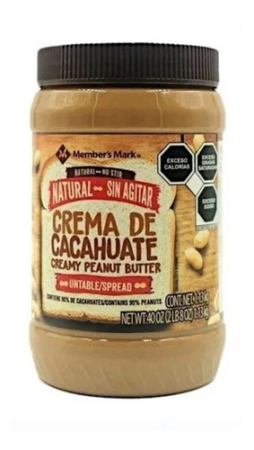 Crema De Cacahuate Member's Mark 1.13 Kg