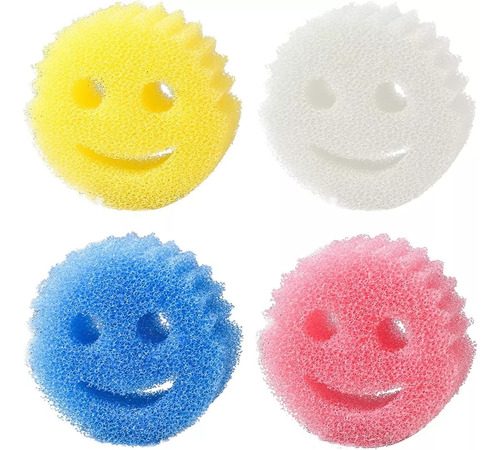 Esponja De Limpieza Con Carita Colores Pack 2 Unidades