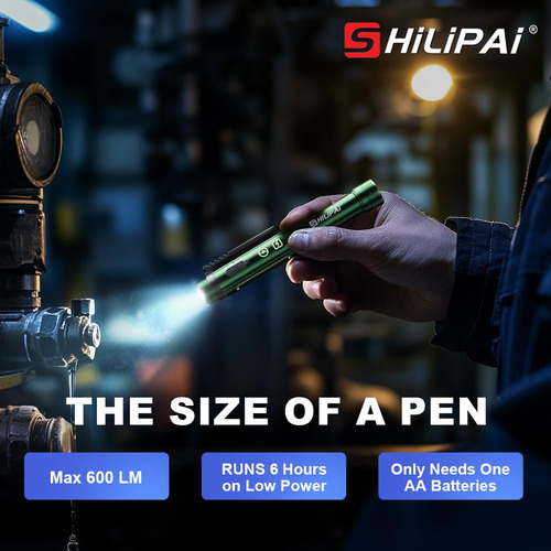 Flashlight Shilipai Pocket Edc Ultra-light Waterproof Green