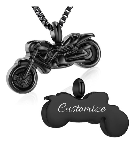 Colgante De Acero Inoxidable Cenizas De Motocicleta