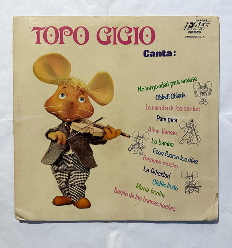 Topo Gigio Lp Canta 1969
