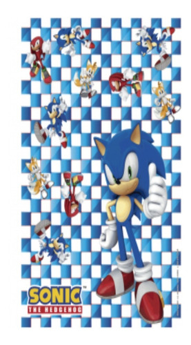 Mantel Plástico Para Cumpleaños Infantil Personajes Color M Sonic