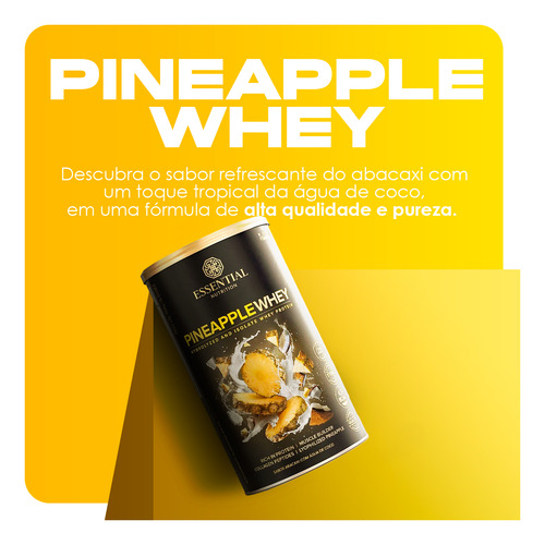 Pineapple Whey Sabor Abacaxi Com Água De Coco 450g Essential