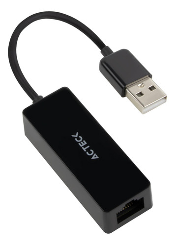 Convertidor Acteck Usb A Ethernet Rj45 Negro Ac-934732