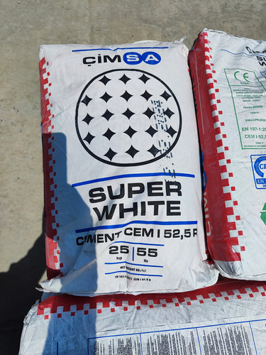 Cemento Importado Cimsa 25 Kg Extra Blanco