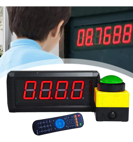Temporizador Digital Publicidad Led Ligero Con Botón