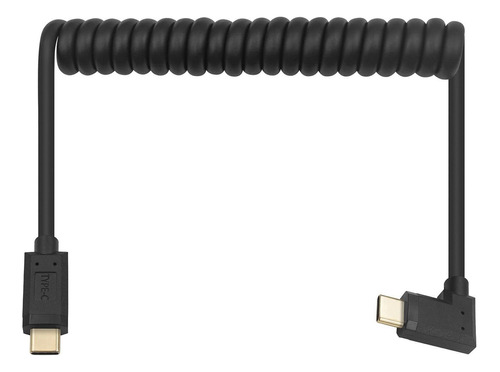 Poyiccot Cable Usb C A Usb C En Espiral, Cable Usb Tipo C En