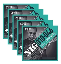 Comprar 5 Encordoamentos Guitarra Nig 010 046 Cacau Santos  Cs90
