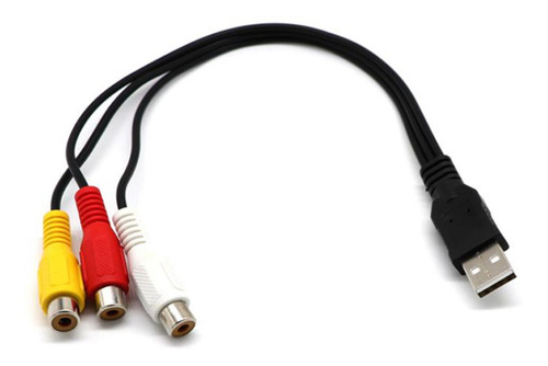 Usb Macho A 3rca Hembra Video Av A / V Convertidor De Cable