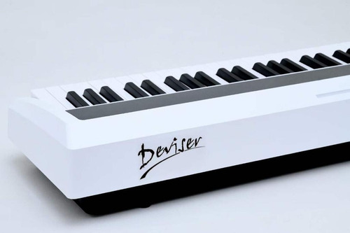 Piano Digital Deviser Ddp1 88 Teclas Portátil Bluetooth Color Blanco