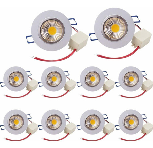 Luz Led Cob Lumene Ahorro Energia Kit Empotrada Techo