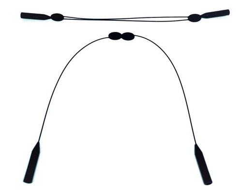 2 Pack Sujetador De Lentes Correa Ajustable Sujeta Lentes Color Negro
