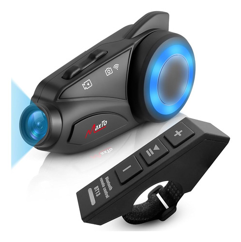 Auriculares Bluetooth Para Motocicleta Maxto Con Cámara M3 1