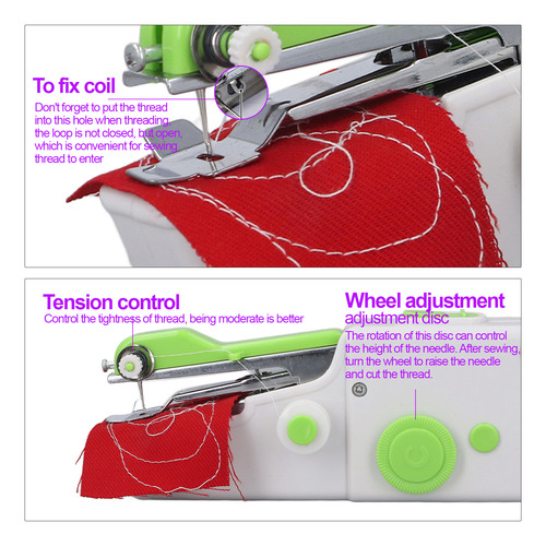 Dispositivo De Coser Portátil, Máquina Portátil, Fácil Y Erg