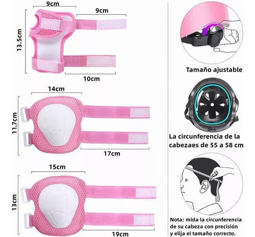 Juego De Casco De Bicicleta Para Niños, Rodilleras, Coderas