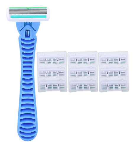 Cuchillo De Afeitar Manual Para Depilación, 10 Piezas, 6 Cap