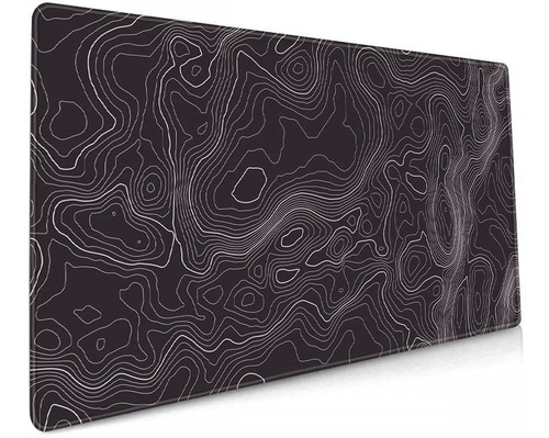 Mouse Pad Contorno Topografico Xxl Escritorio 35.4 X 15.7  