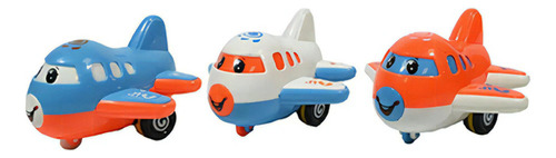 Avion De Linea Infantil A Friccion Clásico 3 Colores 8cm Personaje Avión