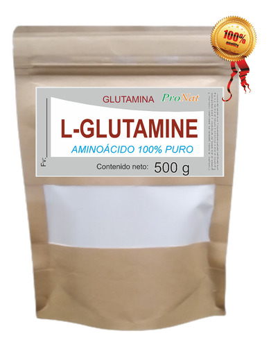 Glutamina L-glutamine Puro 500g - g a $147