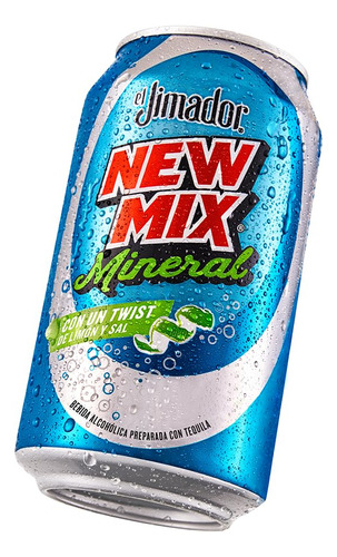 Pack De 6 New Mix Mineral Limón Bebida Preparada 473ml