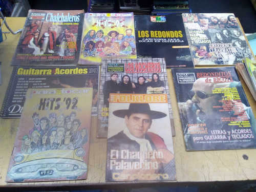 Cancionero Para Guitarra Lote X9 Redondos Creedence Nocheros (Usado)