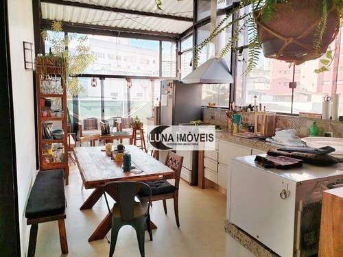 Imagem 4 de 26 de Cobertura Com 3 Dormitórios À Venda, 140 M² Por R$ 650.000,00 - Vila Valparaíso - Santo André/sp - Co0142
