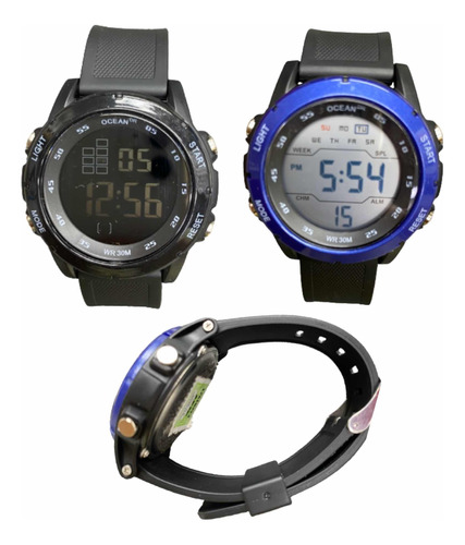 Reloj Digital Deportivo Sumergible Unisex Luz Alarma Lon027